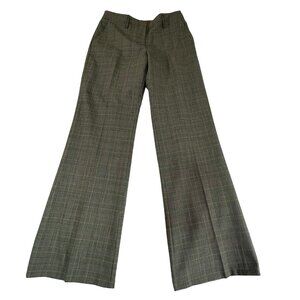 Anne Klein Womens Plaid Dress Pants Size 4 Stretch Straight Leg Career Work Trou